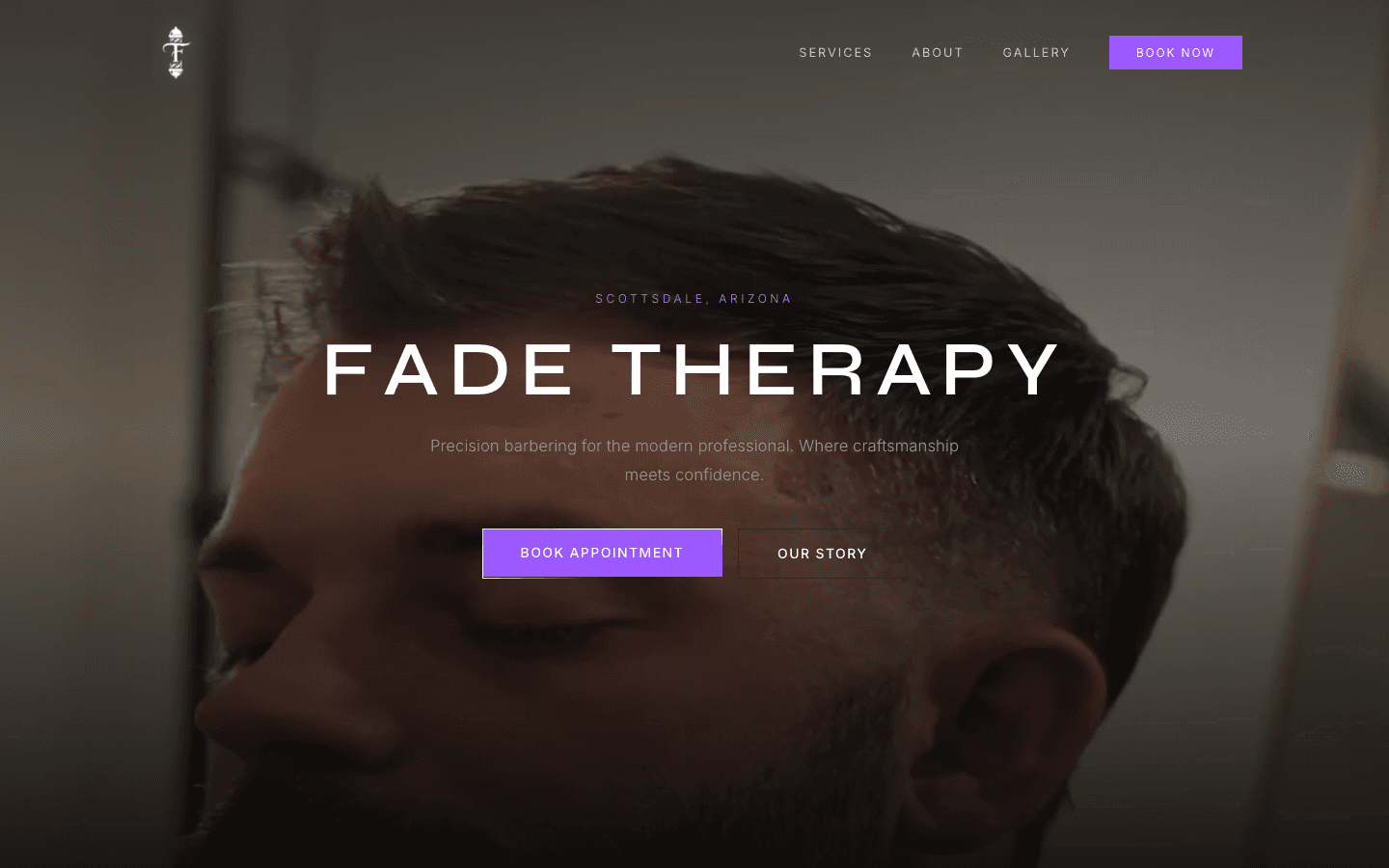 Fade Therapy — Premium Barbershop Website